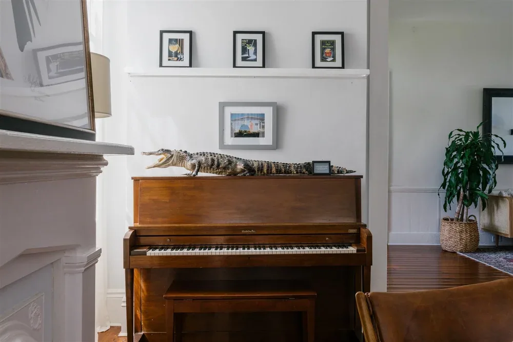 Piano room at The Mazant