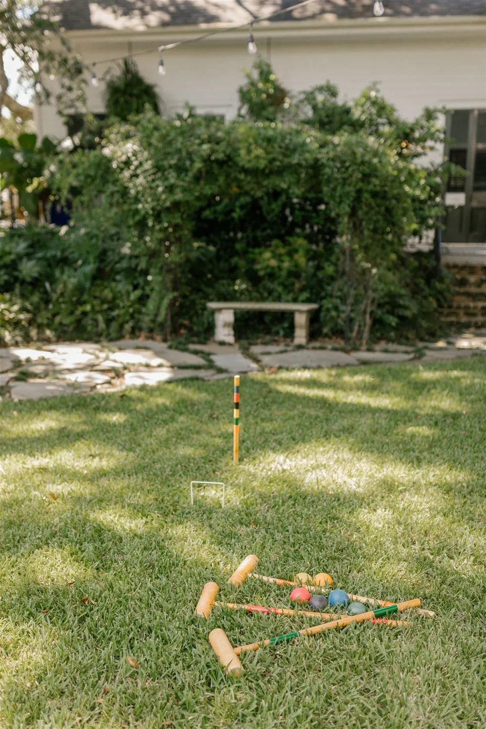 Bench and yard detail